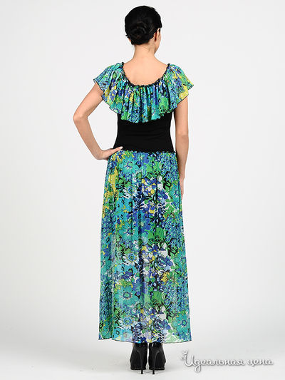 Платье Adzhedo женское, цвет зеленый / синий