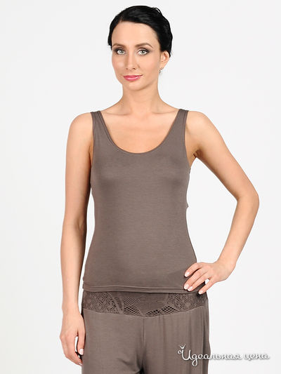 Майка Adzhedo, цвет цвет серо-коричневый