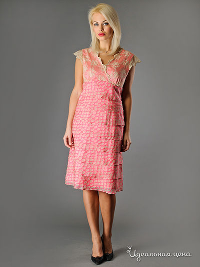 Платье Kate Cooper&Rouge, цвет цвет коралловый