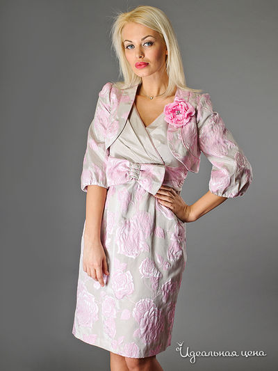 Жакет Kate Cooper&Rouge, цвет цвет розовый / серый