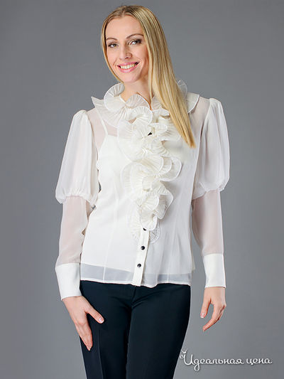 Блуза Kate Cooper&Rouge, цвет цвет белый