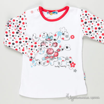 Лонгслив Marry Rose, цвет цвет белый