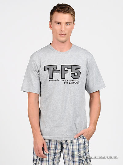 Футболка F5jeans, цвет цвет серый меланж