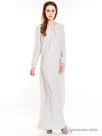 Платье Pepen, цвет цвет светло-серый