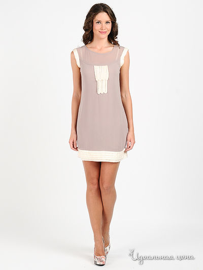 Платье Silvian Heach, цвет цвет какао