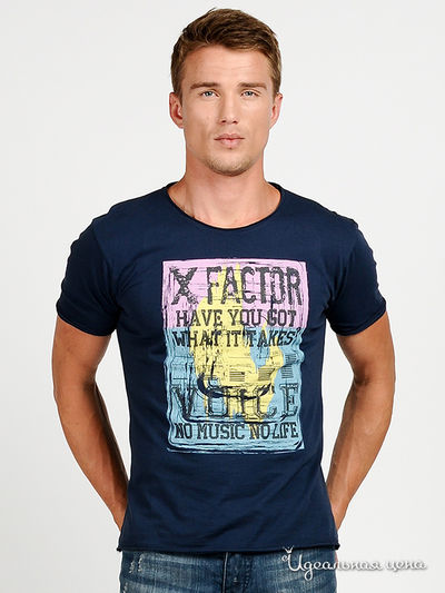 Футболка Мультибренд, цвет цвет темно-синий