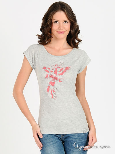 Футболка Мультибренд, цвет цвет серый