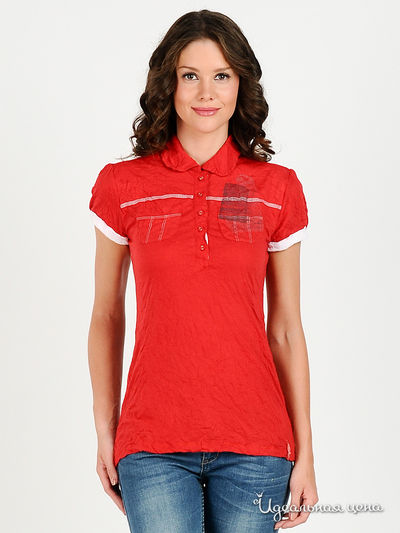 Футболка-поло Мультибренд, цвет цвет красный