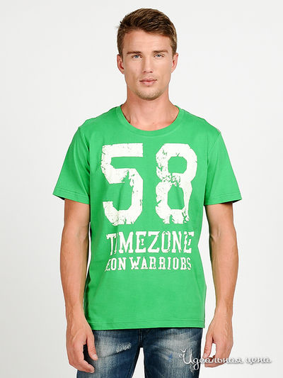 Футболка Мультибренд, цвет цвет зеленый