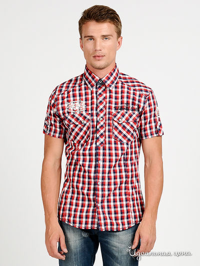 Рубашка Мультибренд, цвет цвет синий / красный / белый