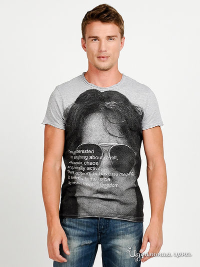 Футболка Мультибренд, цвет цвет серый