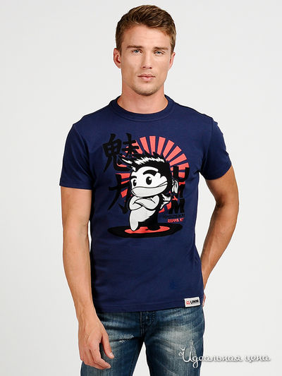 Футболка Мультибренд, цвет цвет темно-синий