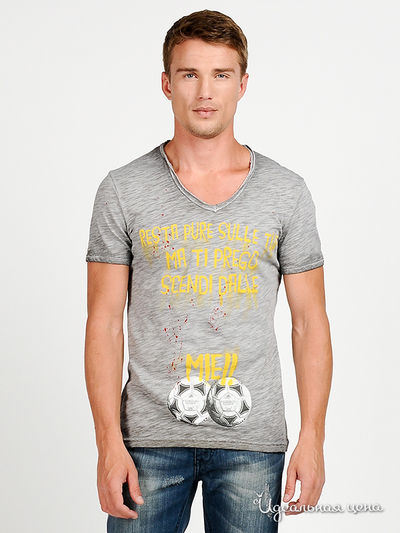 Футболка Мультибренд, цвет цвет серый