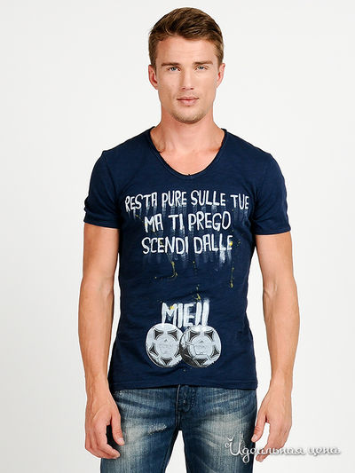 Футболка Мультибренд, цвет цвет темно-синий