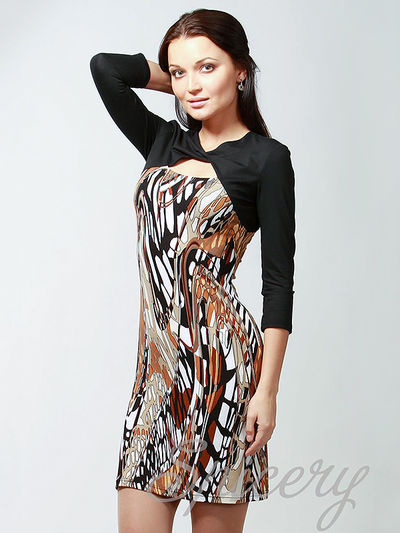 Платье Spicery, цвет цвет коричневый