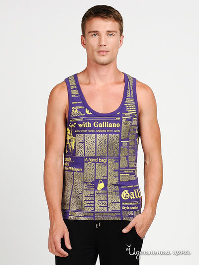 Майка Galliano, цвет цвет фиолетовый