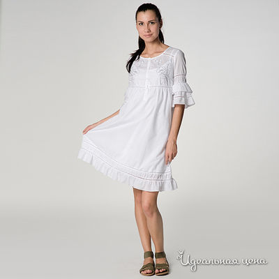 Платье Cristina Gavioli, цвет цвет белый