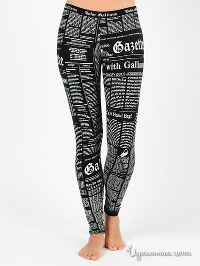 Леггинсы Galliano, цвет цвет черный