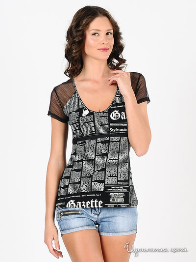 Майка Galliano, цвет цвет черный