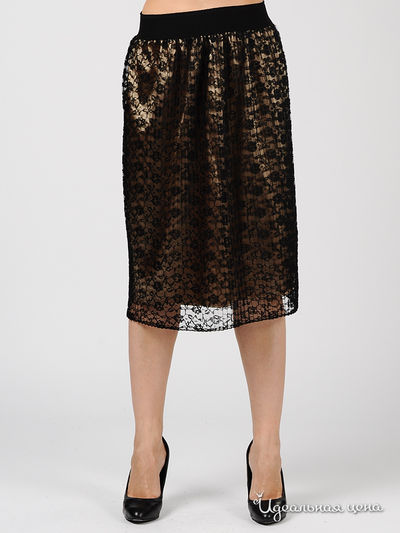 Юбка Rinascimento, цвет цвет черный / золотистый