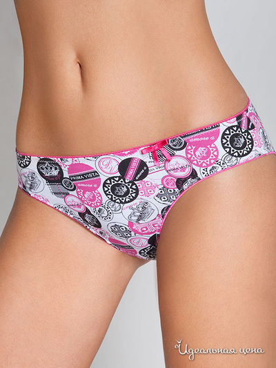 Трусы Prima Vista, цвет цвет белый / черный / розовый