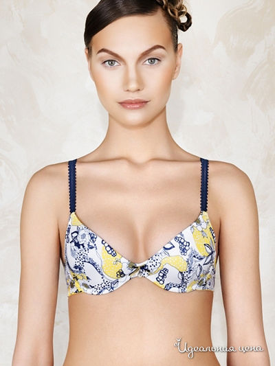Бюстгальтер Prima Vista, цвет цвет белый / синий / желтый