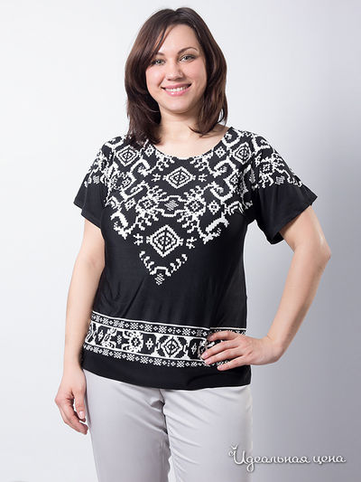 Блуза Wisell, цвет цвет черный / белый