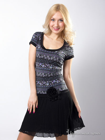 Платье Wisell, цвет цвет черный / фиолетовый