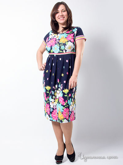 Платье Wisell, цвет цвет синий / розовый