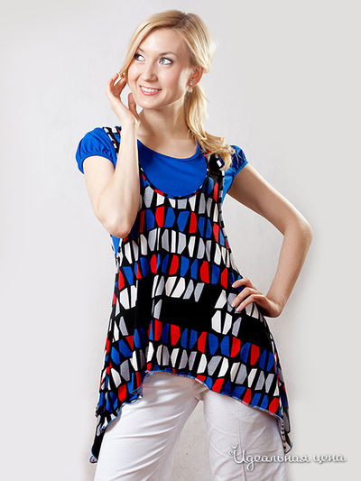 Блуза Wisell, цвет цвет синий