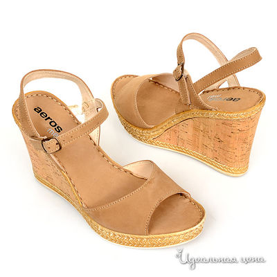 Босоножки Aeros, цвет цвет темно-бежевый