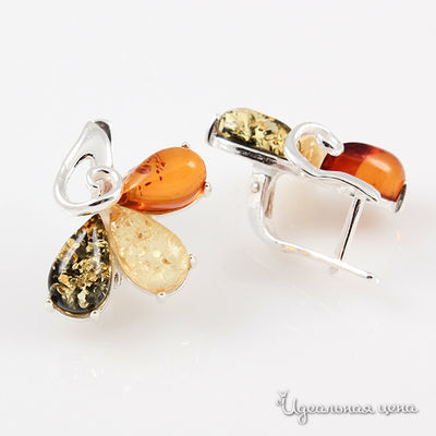 Серьги Янтарная симфония