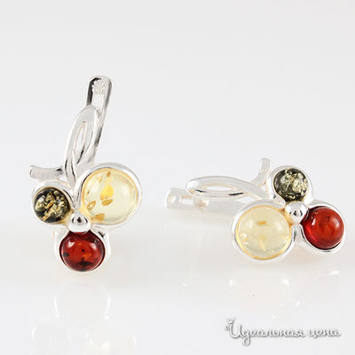 Серьги Янтарная симфония
