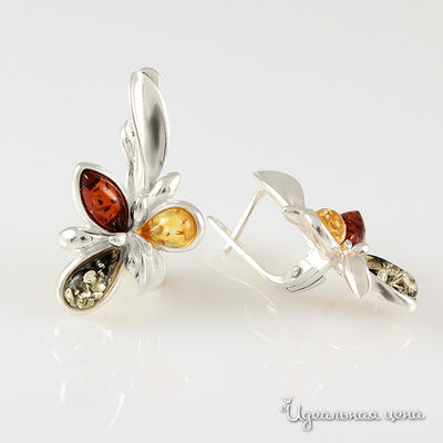 Серьги Янтарная симфония
