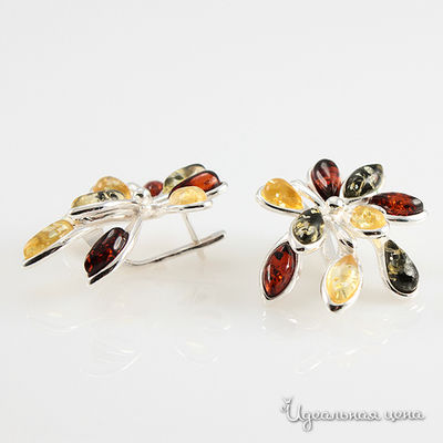 Серьги Янтарная симфония