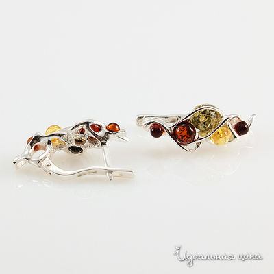 Серьги Янтарная симфония