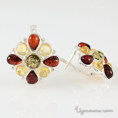 Серьги Янтарная симфония
