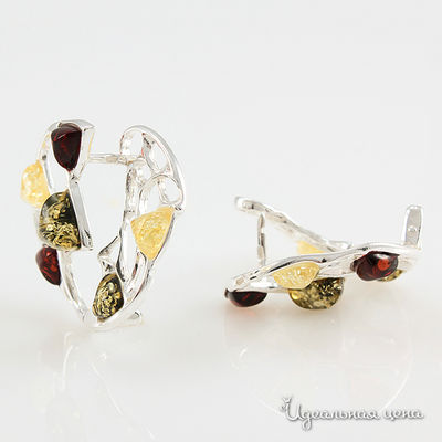 Серьги Янтарная симфония