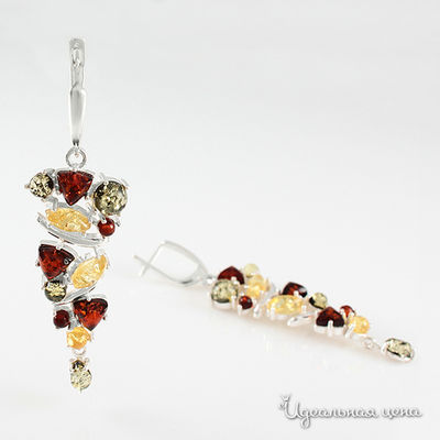 Серьги Янтарная симфония