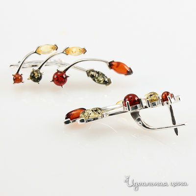 Серьги Янтарная симфония