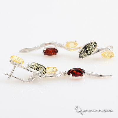 Серьги Янтарная симфония