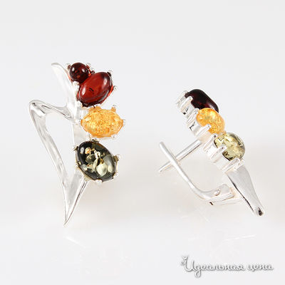 Серьги Янтарная симфония