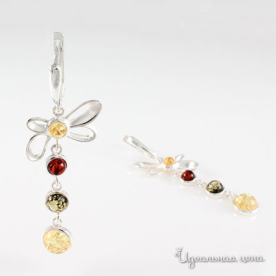 Серьги Янтарная симфония