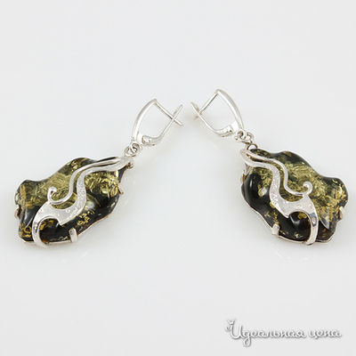 Серьги Янтарная симфония