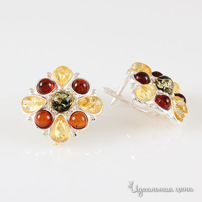 Серьги Янтарная симфония