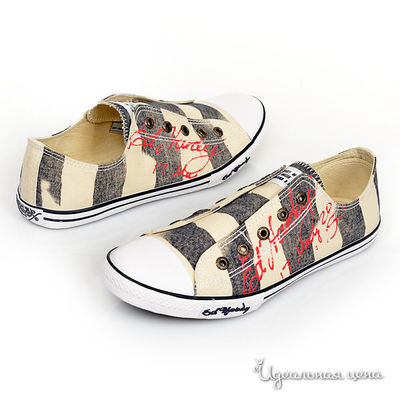 Кеды Ed Hardy, цвет цвет бежевый / серый