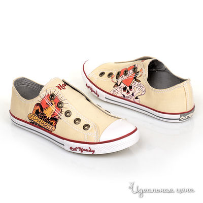 Кеды Ed Hardy, цвет цвет бежевый