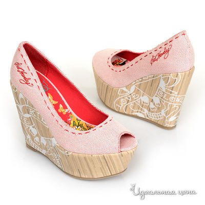 Туфли Ed Hardy, цвет цвет красный / розовый