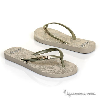 Сланцы Ed Hardy, цвет цвет серебристый