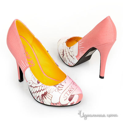 Туфли Ed Hardy, цвет цвет коралловый